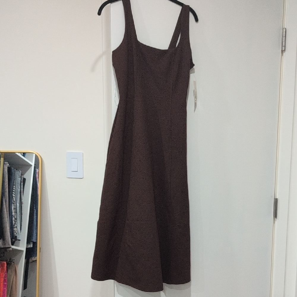 a new day Chocolate Brown Midi Dress
